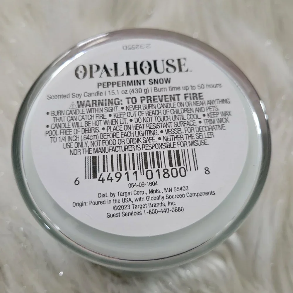 Opalhouse Peppermint Snow Candle